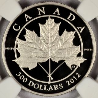 2012 Canada 1 oz Platinum Maple Leaf Forever $300 NGC PF69 UC SKU25858