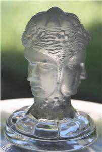 Antique EAPG Duncan 3 Three Face Graces Compote Flint Glass Figural Art Nouveau  