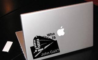 Atlas Shrugged John Galt MacBook Car Tablet Art Vinyl Decal  