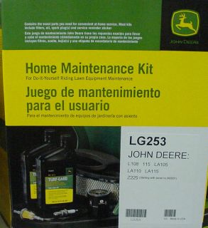 John Deere Home Maintence Kit LG253 LA105 LA110 LA115 L108 Z225  