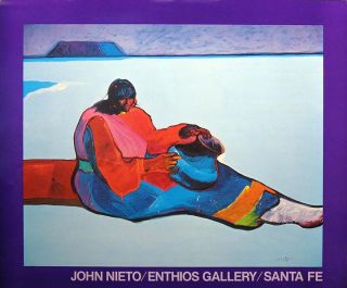 John Nieto Pueblo Potter Unsigned Fine Art Gallery Poster SUBMIT Best OFFER  