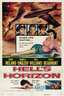 Hell's Horizon John Ireland Vintage Movie Poster Print  