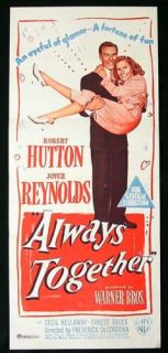 Always Together 1947 Robert Hutton RARE Movie Poster  