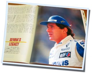 Ayrton Senna Ferrari Jean Alesi F1 FORMULA1 Racing McLaren Japan Magazine RARE  