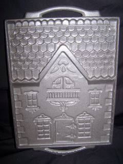 John Wright Victorian Gingerbread House Mold Large Perfect   