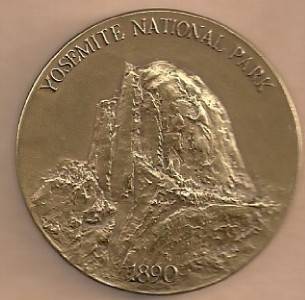 Yosemite 1972 National Parks Centennial Medallion  