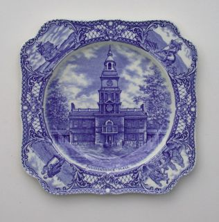 Independence Hall from Colonial Times Series by Crown Ducal Collector Plate  