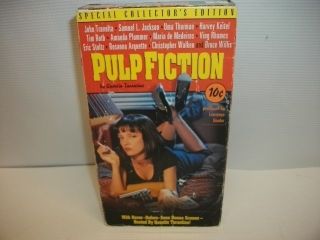 Pulp Fiction Special Collector's Edition VHS Movie John Travolta Samuel Jackson 786936003222  