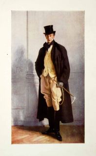 1909 Print John Singer Sargent Portrait Cane Lord Ribblesdale Ewardian Era Art  
