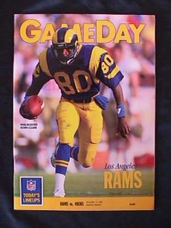 1989 Los Angeles Rams vs San Francisco 49ers John Taylor Runs Wild Game Program  