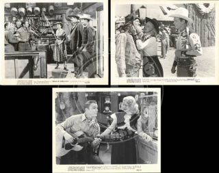ROY ROGERS DALE EVANS LOT OF 3 RE ISSUE 8x10 WESTERN SCENE STILLS  