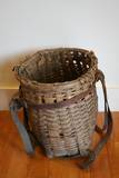Vintage Old Hand Woven Adirondack Pack Basket Classic Adks Antique Wicker Design  