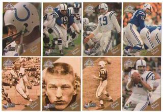 X14 Different Johnny Unitas Lot Set Auckland Enor Ted Williams Baltimore Colts  