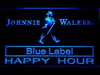 636 b Johnnie Walker Blue Label Happy Hour Neon Sign  