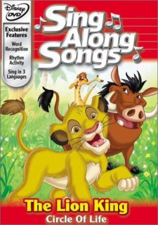 Disney's Sing Along Songs DVD The Lion King Circle of Life Simba New  
