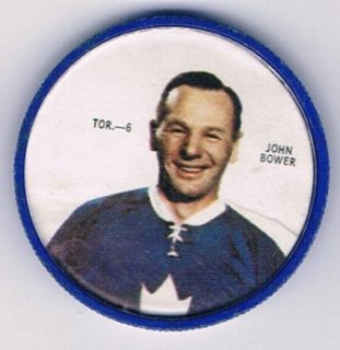 1968 69 Shirriff Coins 164 Johnny Bower Toronto  