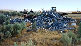 Big Pile 'O Scrap Metal Oregon Department of Transportation Jordan Valley Or  
