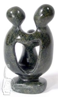 Shona Stone Sculpture "Family of Three" Zimbabwe  