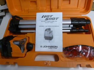 Johnson Level Tool Co Hot Shot 40 0917 Rotary Laser Level Kit  