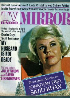 TV Radio Mirror 1968 Doris Day Sally Field Linda Cristal Jonathan Frid  