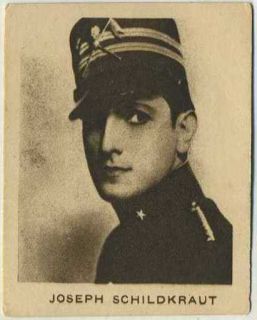 Joseph Schildkraut Vintage 1933 Allens Film Stars Trading Card 65 Movie Star  
