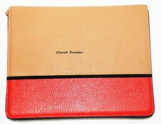 Jonathan Saunders for Smythson two tone leather iPad case  