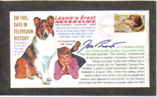 Lassie Collie Owney Dog Jon Provost Great Adventure Postal Stamp Event Cover  