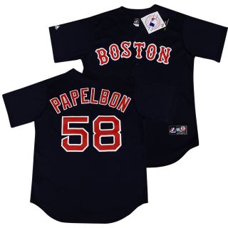 Boston Red Sox Jonathan Papelbon Navy Sewn Jersey XL  