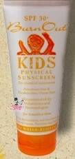 Burnout Kids Physical Sunscreen SPF 30 Sensitive Skin  