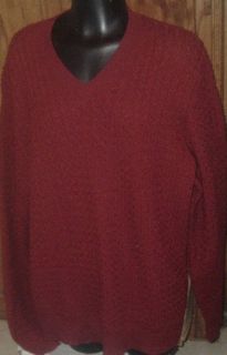 JOSEPH ABBOUD ALPACA v neck Wool blend Sweater size L  