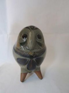 Jorge Wilmot Mid Century Modern Tonala Mexican Art Pottery Owl  