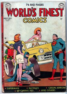 World's Finest Comics 48 October 1950 74 Pages Batman Superman DC Comic F  