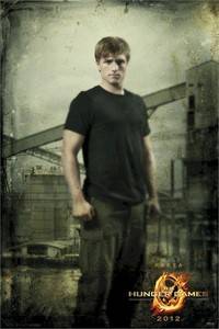 The Hunger Games Movie Poster Peeta Mill Super Collectible Josh Hutcherson  