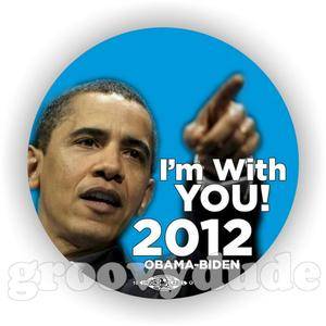 I'M with You Barack Obama Joe Biden 2012 Political Campaign Pin Button Pinback  