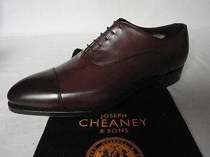 Joseph Cheaney Brown Calf Leather Cap Toe Formal Lace Up Shoes UK 10 F  