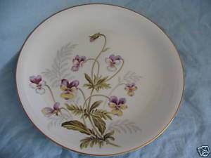 Noritake Joyce 5174 Pansy or Viola Dinner Plate  