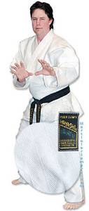 New White Single Weave Hayashi Judo Gi Size 4 Great Beginner Uniform  