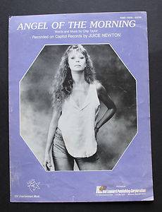 Original Juice Newton Sheet Music Angel of The Morning  