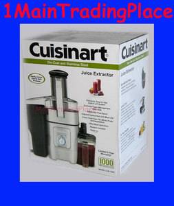 New Cuisinart Juicer CJE 1000 Stainless Juice Extractor 1000 Watt Juicer Recipes  