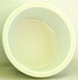 New White Fluted Plastic Ramekin 2 oz Condiment Bowls
