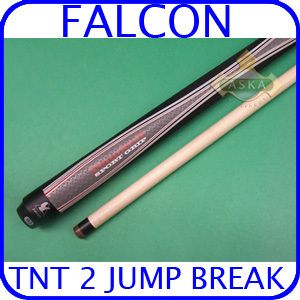 Falcon Jump Break Pool Cue TNT2 19 5 oz Nantech Grip Last in Stock Don