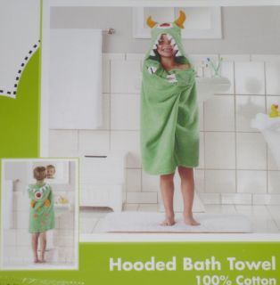 Jumping Beans Monster Hooded Towel 25x 50 Bathwrap Baby Kid Bath