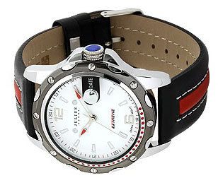 Julius Homme Genuine Leather Men s Watch Red Line Top Quality