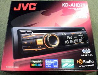 New JVC KD AHD79 Arsenal Series CD  Receiver w Am FM Tuner