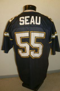 SD San Diego Chargers Junior Seau 55 Large L Jersey Football