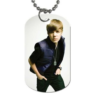 New Justin Bieber Dog Tag Chain Necklace Hot