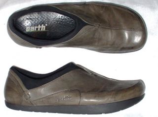 Kalso Earth Gray Womens Shoes 7 5 M Leather Loafers