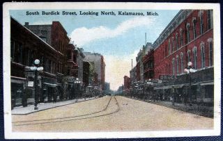 Kalamazoo Michigan 1920 South Burdick Street Downtown Drug Store