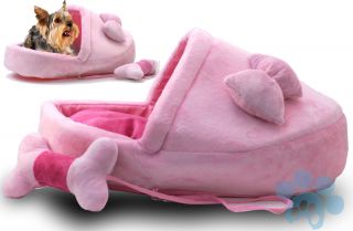 Pink Slipper 24 PET BED small dog or cat + 8 Plush toy  Warm & Cozy