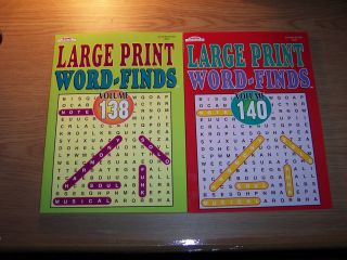 New 2 Large Print Word Find Puzzle Book by Kappa Books